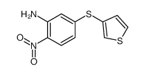 2-nitro-5-thiophen-3-ylsulfanylaniline Structure