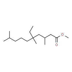 5-Ethyl-3,5,9-trimethyldecanoic acid methyl ester结构式