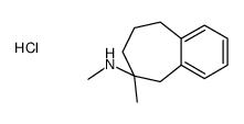 methyl-(6-methyl-5,7,8,9-tetrahydrobenzo[7]annulen-6-yl)azanium,chloride Structure