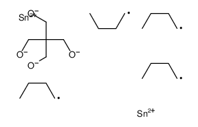 3,3,9,9-tetrabutyl-2,4,8,10-tetraoxa-3,9-distannaspiro[5.5]undecane Structure