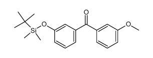 (3-((tert-butyldimethylsilyl)oxy)phenyl)(3-methoxyphenyl)methanone Structure