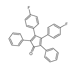 3,4-Bis(4-fluorophenyl)-2,5-diphenyl-2,4-cyclopentadien-1-one Structure