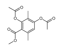 methyl 2,4-diacetyloxy-3,6-dimethylbenzoate Structure