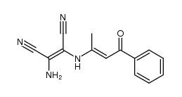 2-amino-3-((4-oxo-4-phenylbut-2-en-2-yl)amino)maleonitrile结构式