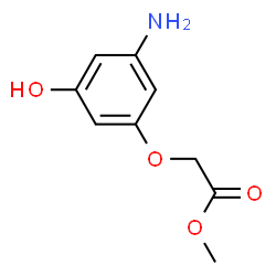 Acetic acid, (3-amino-5-hydroxyphenoxy)-, methyl ester (9CI)结构式