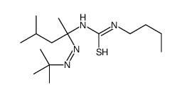 1-butyl-3-[2-(tert-butyldiazenyl)-4-methylpentan-2-yl]thiourea Structure