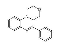 1-(2-morpholin-4-ylphenyl)-N-phenylmethanimine结构式