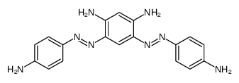 4,6-bis[(4-aminophenyl)diazenyl]benzene-1,3-diamine Structure