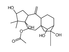 (14R)-Grayanotox-10(20)-ene-3β,5,6β,14,16-pentol 6-acetate结构式