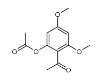 2-hydroxy-4,6-dimethoxyacetophenone monoacetate Structure
