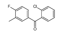 2-CHLORO-4'-FLUORO-3'-METHYLBENZOPHENONE结构式