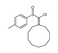 [chloro-(4-methylphenyl)sulfinylmethylidene]cyclodecane Structure