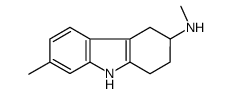 N,7-dimethyl-2,3,4,9-tetrahydro-1H-carbazol-3-amine结构式