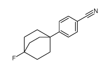 4-(4-fluoro-1-bicyclo[2.2.2]octanyl)benzonitrile结构式