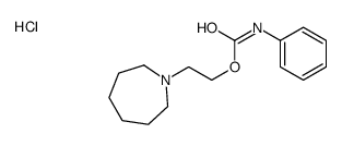2-(azepan-1-yl)ethyl N-phenylcarbamate,hydrochloride Structure
