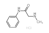 2-(甲基氨基)-N-苯基乙酰胺盐酸盐结构式