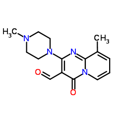 9-METHYL-2-(4-METHYL-PIPERAZIN-1-YL)-4-OXO-4H-PYRIDO[1,2-A]PYRIMIDINE-3-CARBALDEHYDE structure