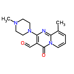 9-METHYL-2-(4-METHYL-PIPERAZIN-1-YL)-4-OXO-4H-PYRIDO[1,2-A]PYRIMIDINE-3-CARBALDEHYDE结构式