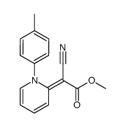 Cyano-[1-p-tolyl-1H-pyridin-(2E)-ylidene]-acetic acid methyl ester Structure