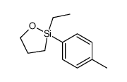 2-ethyl-2-(4-methylphenyl)oxasilolane Structure