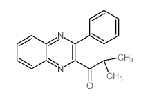 Benzo[a]phenazin-6(5H)-one, 5,5-dimethyl-结构式