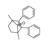 1,4-dimethyl-2,3-diphenylbicyclo[2.2.1]hept-2-en-7-one结构式