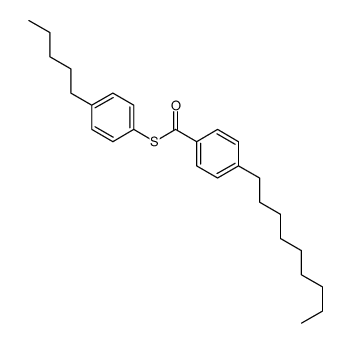 S-(4-pentylphenyl) 4-nonylbenzenecarbothioate结构式