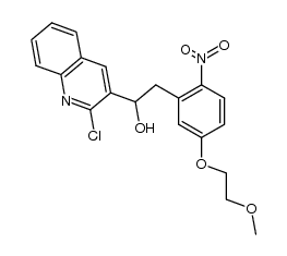 1-(2-chloroquinolin-3-yl)-2-(5-(2-methoxyethoxy)-2-nitrophenyl)ethanol Structure