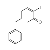 3-iodo-7-phenylhept-3-en-2-one Structure