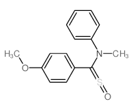 Benzenemethanamine,4-methoxy-N-methyl-N-phenyl-a-sulfinyl-结构式