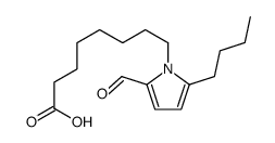 8-(2-butyl-5-formylpyrrol-1-yl)octanoic acid结构式