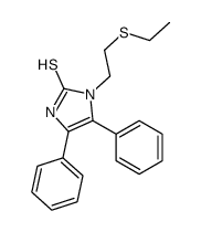 3-(2-ethylsulfanylethyl)-4,5-diphenyl-1H-imidazole-2-thione Structure