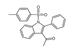 1-[1-(4-methylphenyl)sulfonyl-2-phenylindol-3-yl]ethanone结构式