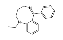 1-ethyl-6-phenyl-3,4-dihydro-2H-1,5-benzodiazocine结构式