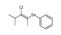 Z-3-Chlor-4-methyl-2-phenylseleno-2-penten结构式