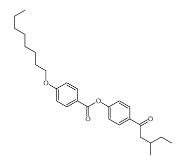 [4-(3-methylpentanoyl)phenyl] 4-octoxybenzoate Structure