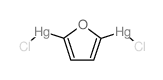 chloro-[5-(chloromercurio)furan-2-yl]mercury Structure