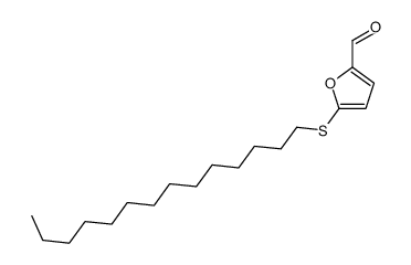 5-tetradecylsulfanylfuran-2-carbaldehyde Structure