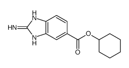 cyclohexyl 2-amino-3H-benzimidazole-5-carboxylate结构式