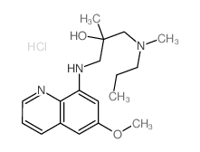 1-[(6-methoxyquinolin-8-yl)amino]-2-methyl-3-(methyl-propyl-amino)propan-2-ol structure