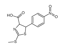 2-methylsulfanyl-5-(4-nitro-phenyl)-4,5-dihydro-thiazole-4-carboxylic acid结构式