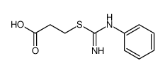 N-Phenyl-S-2-carboxyethyl-isothioharnstoff Structure