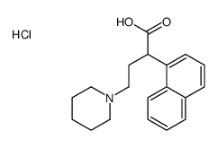 2-naphthalen-1-yl-4-piperidin-1-ylbutanoic acid,hydrochloride Structure