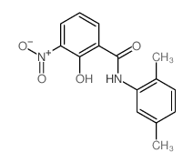 Benzamide,N-(2,5-dimethylphenyl)-2-hydroxy-3-nitro- structure