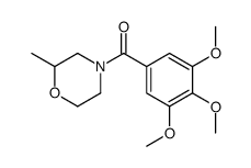 2-Methyl-4-(3,4,5-trimethoxybenzoyl)morpholine structure