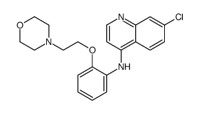 7-chloro-N-[2-(2-morpholin-4-ylethoxy)phenyl]quinolin-4-amine结构式