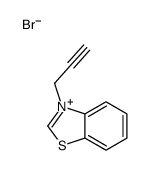 3-prop-2-ynyl-1,3-benzothiazol-3-ium,bromide Structure