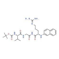 tert-butyloxycarbonyl-valyl-glycyl-arginine-2-naphthylamide结构式