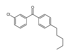 3-CHLORO-4'-N-PENTYLBENZOPHENONE Structure