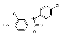 4-amino-3-chloro-N-(4-chlorophenyl)benzenesulfonamide结构式